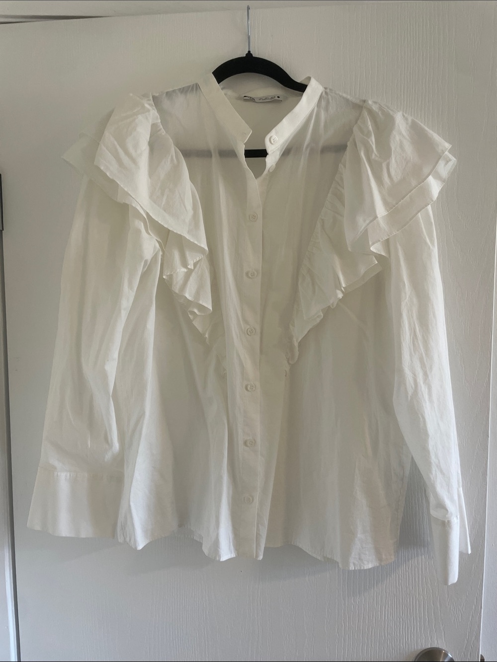 Zara White Button Down Shirt